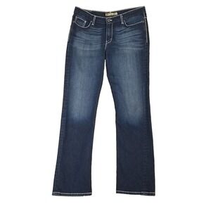 BKE Jeans womens 33 Drew bootcut blue stretch denim pants 36x33.5